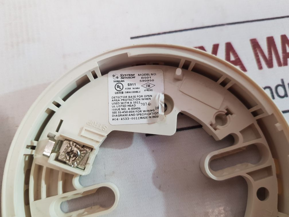 Notifier Fapt-851 Smoke Detector With B501 Detector Base