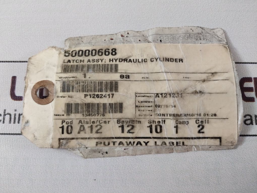 Nov 50000668 Latch Hydraulic Cylinder 10140388-001