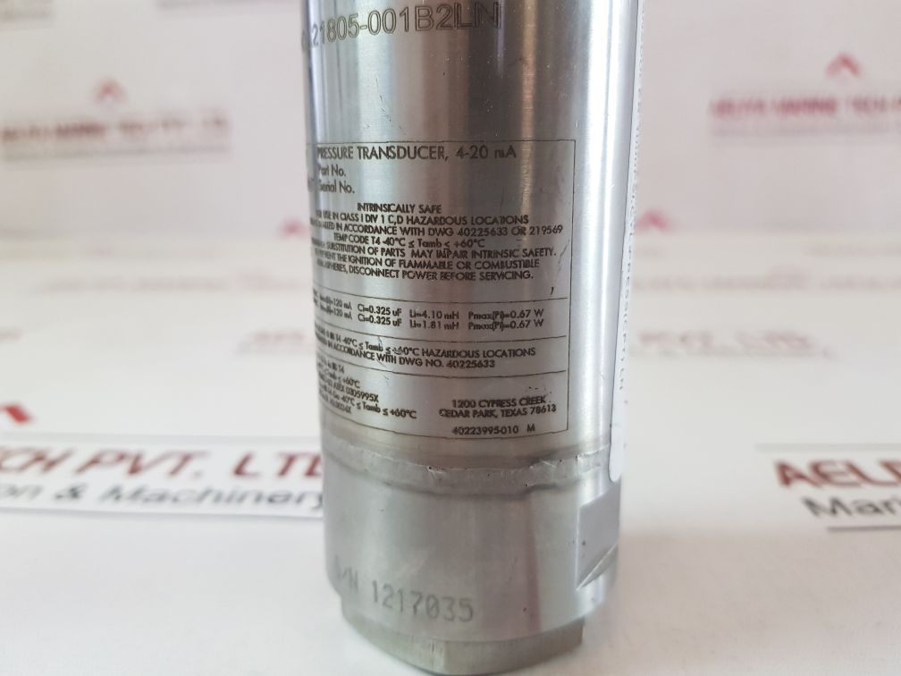 Nov Md Totco 40221805-001B2Ln Pressure Transducer