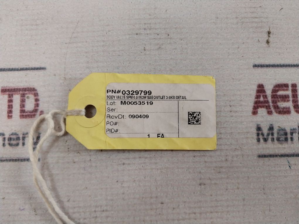 Oceaneering 0329799-aa Body Valve