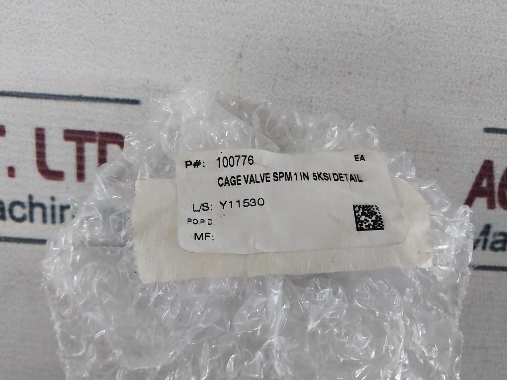 Oceaneering 100818-rk Valve Repair Kit