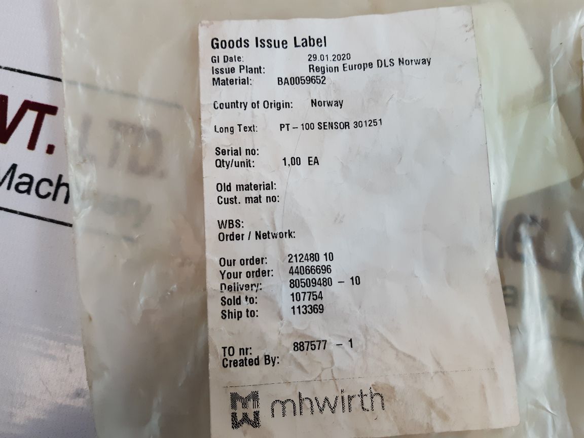 Olflex Fd 855 Cp , Pt-100 Sensor 301251 With Cable