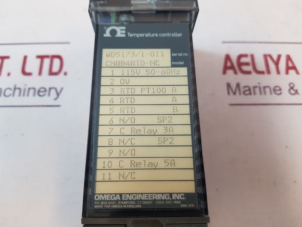Omega cn884rtd-nc temperature controller
