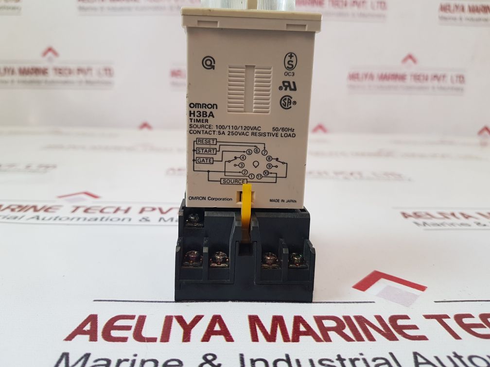 Omron H3Ba Timer Relay With Base 0-10 Sec