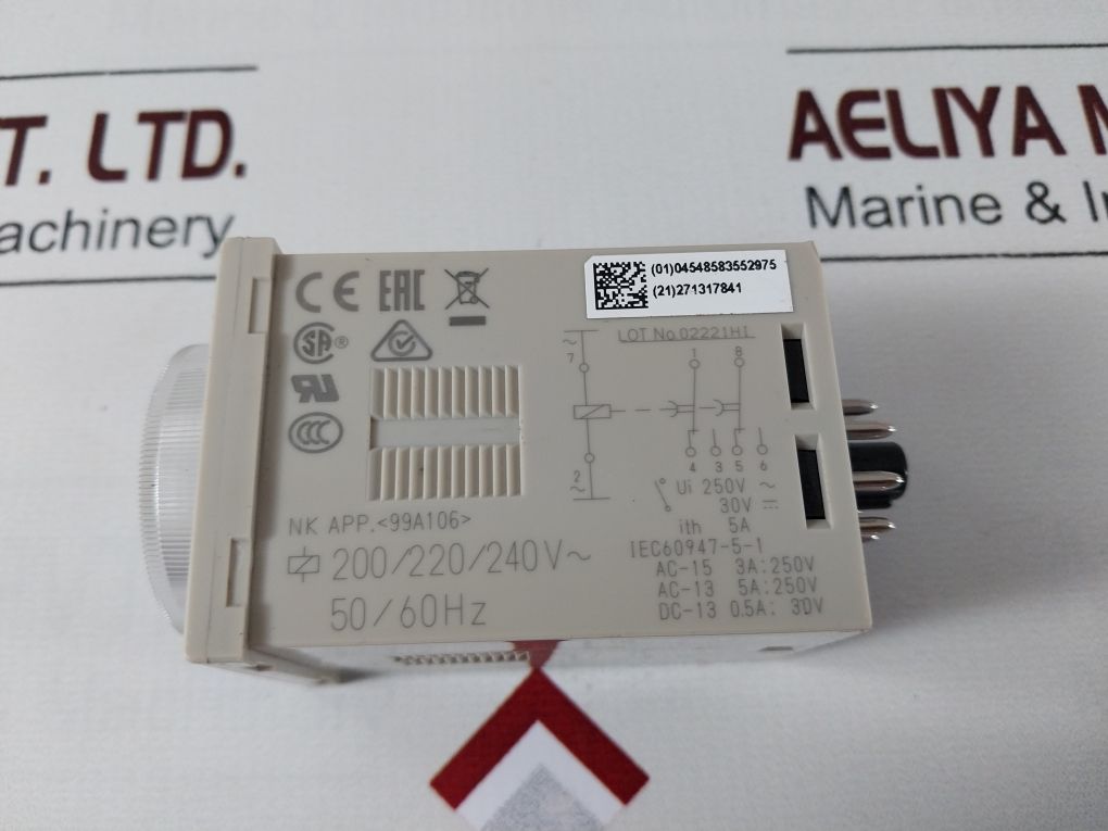 Omron H3Cr-h8L Power Off Delay 0.05 Min To 12 Min
