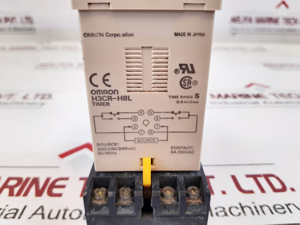Omron H3Cr-h8L Power Off Delay Timer 200220240Vac 5060Hz