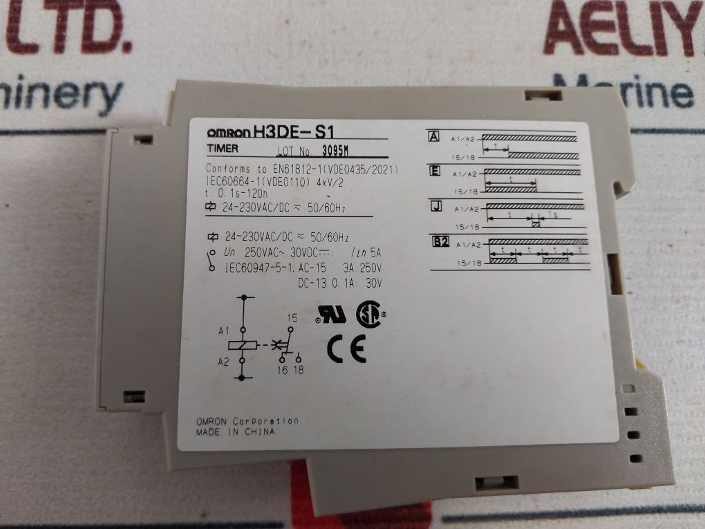 Omron H3De-s1 Timer Relay 0.1S To 120H