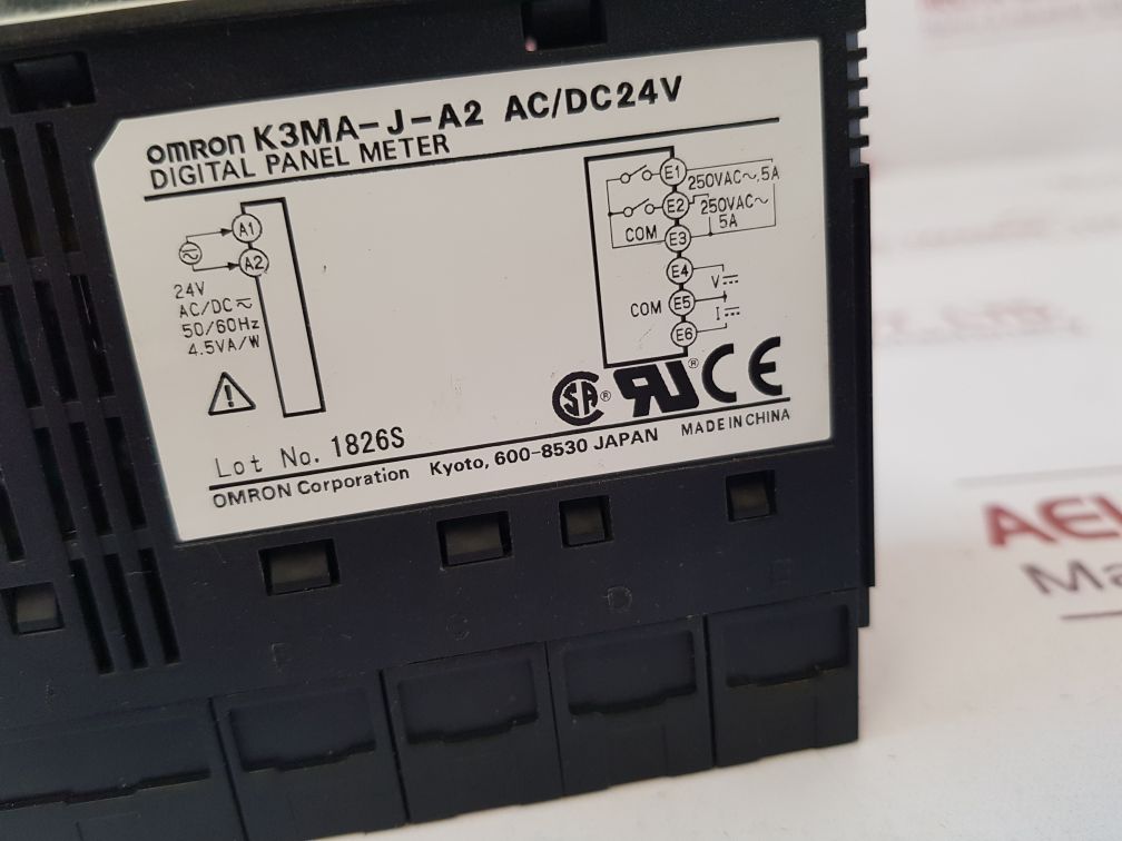 Omron K3Ma-j-a2 Digital Panel Meter 5060 Hz