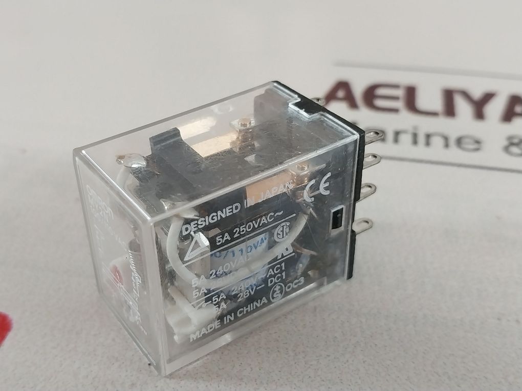 Lot Of 7X Omron My2N Relay 100/110 Vac