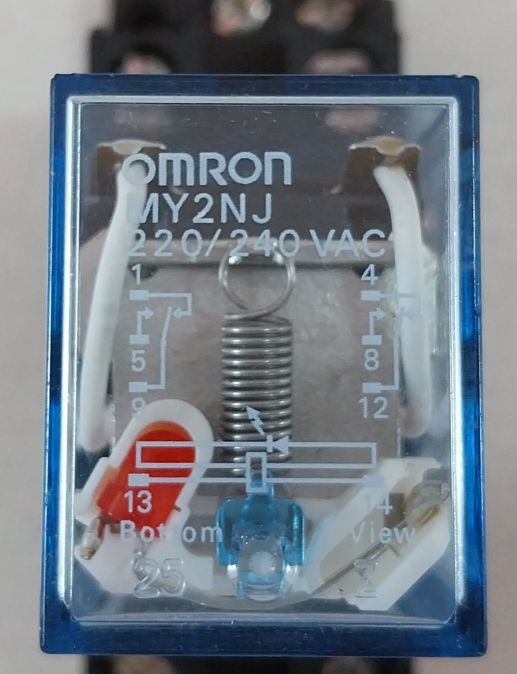 Omron My2Nj Coil Power Relay With 0518C Socket 220/240Vac