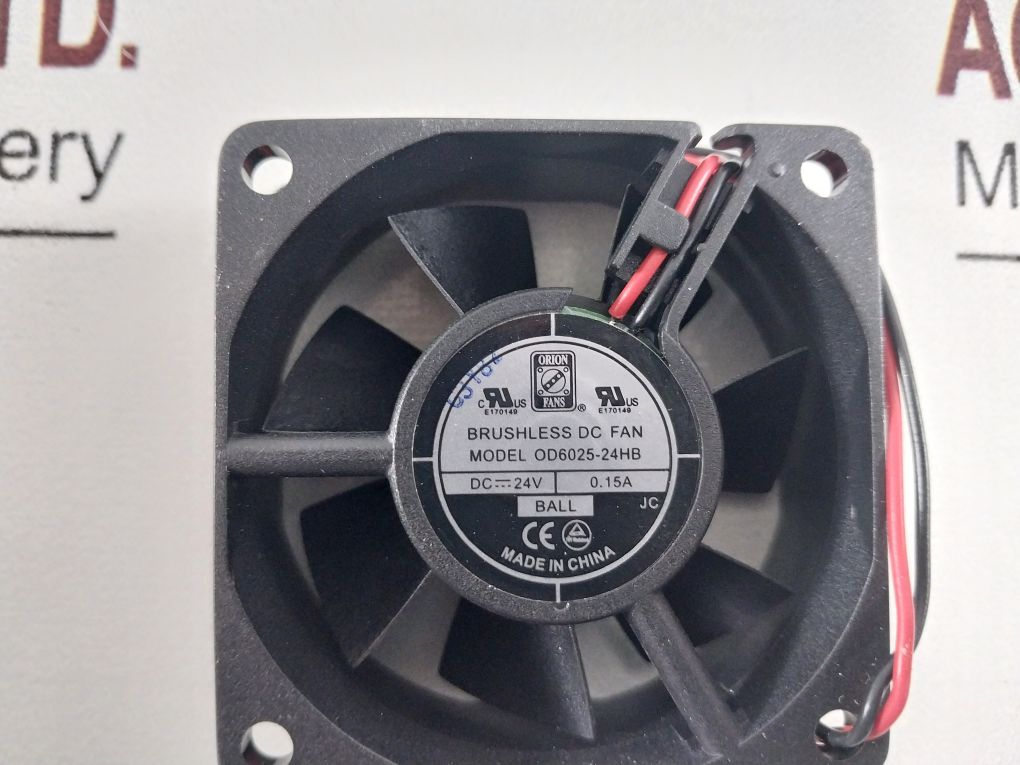 Lot Of 3X Orion Fans Od6025-24Hb Brushless Cooling Fan 0.15A