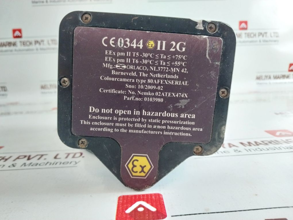 Orlaco Nl3772-mn 42 Explosion Proof Colour Camera With Cord