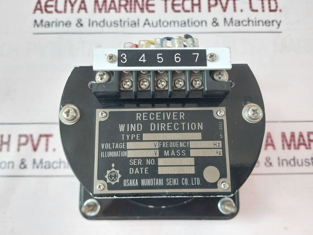 Osaka Nunotani Fe100 Wind Direction Receiver Ac 100V 60Hz