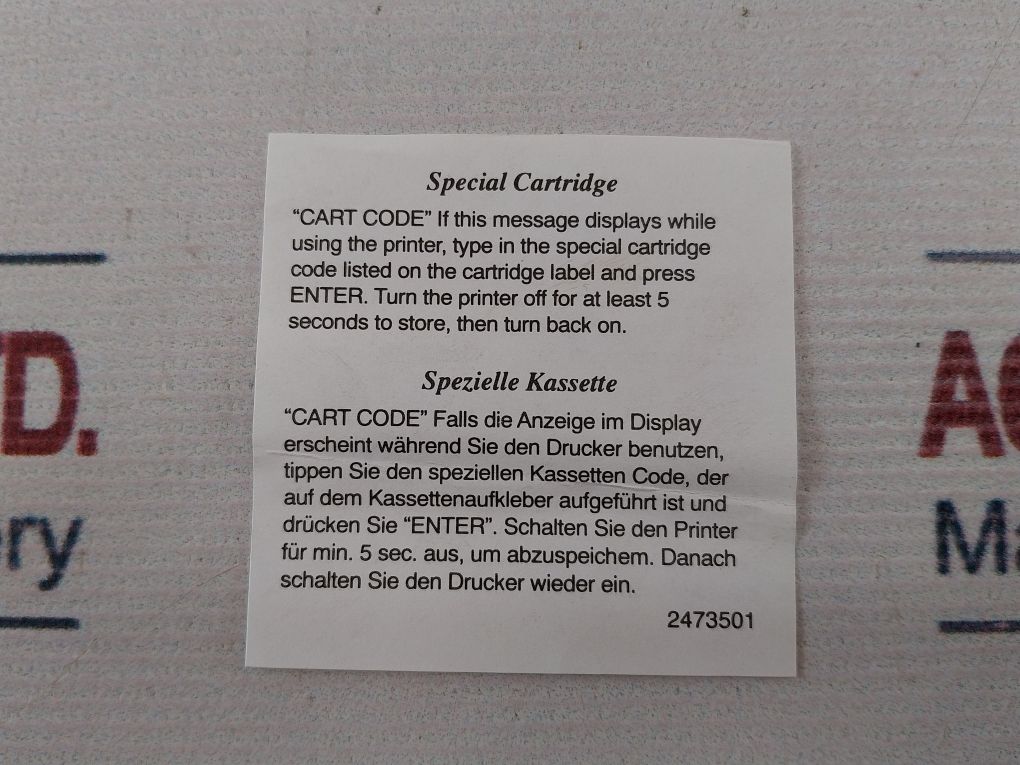 Panduit Ls5-533 Black On White Industrial Supply Cartridge