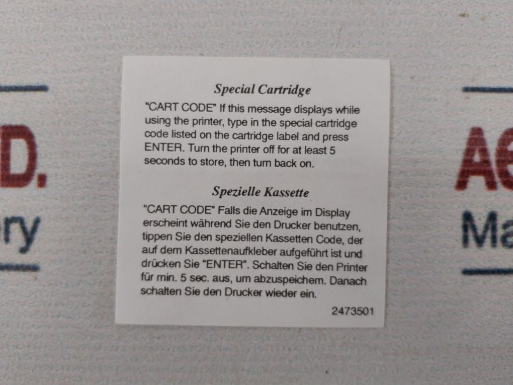 Panduit Ls5-533 Supply Cartridge
