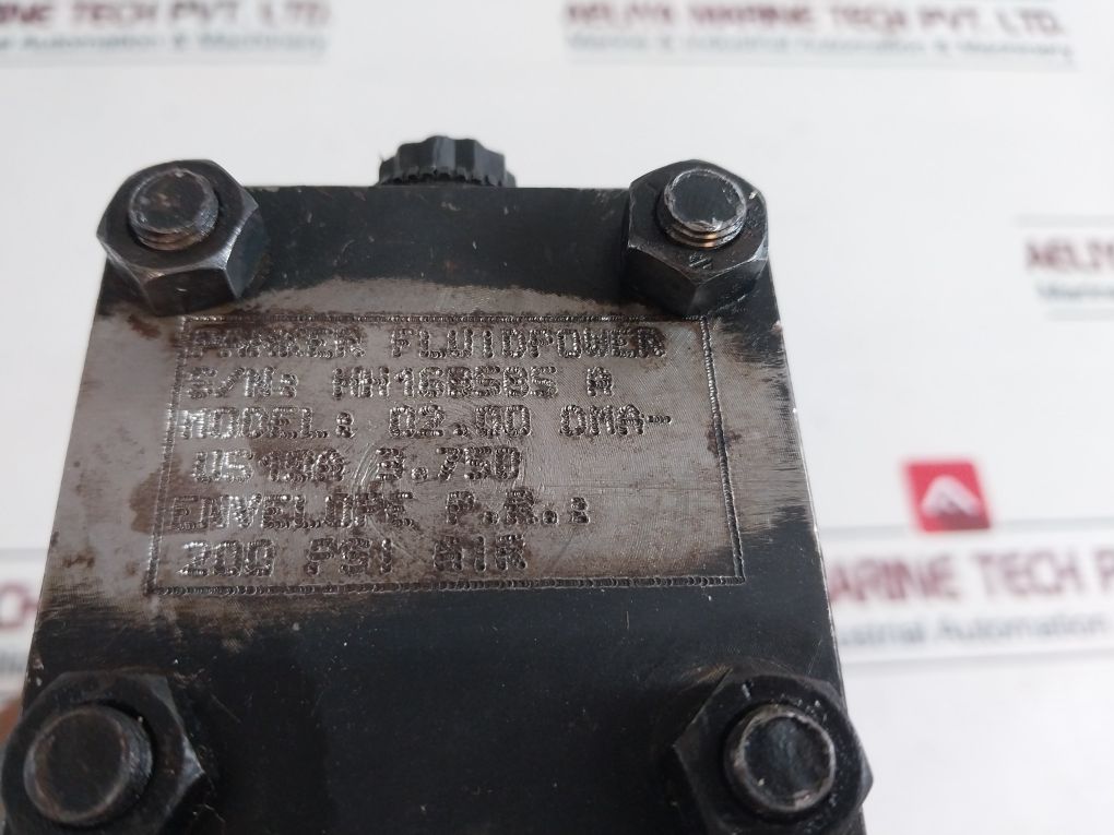 Parker 02.00 Dmaus19A 3.750 Hydraulic Cylinder 200 Psi Air