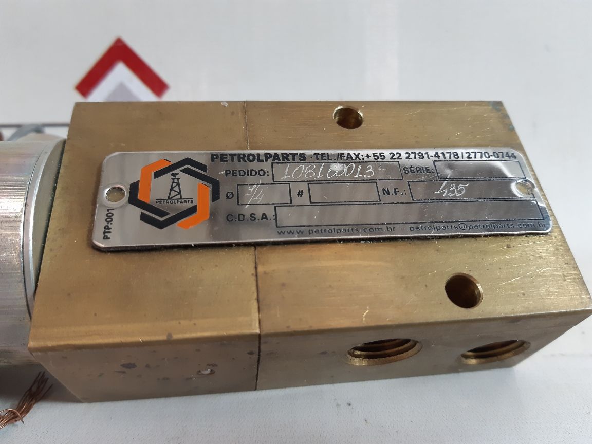 Parker 15Ba127Tfx Solenoid Valve Coil 24Vcc 2W