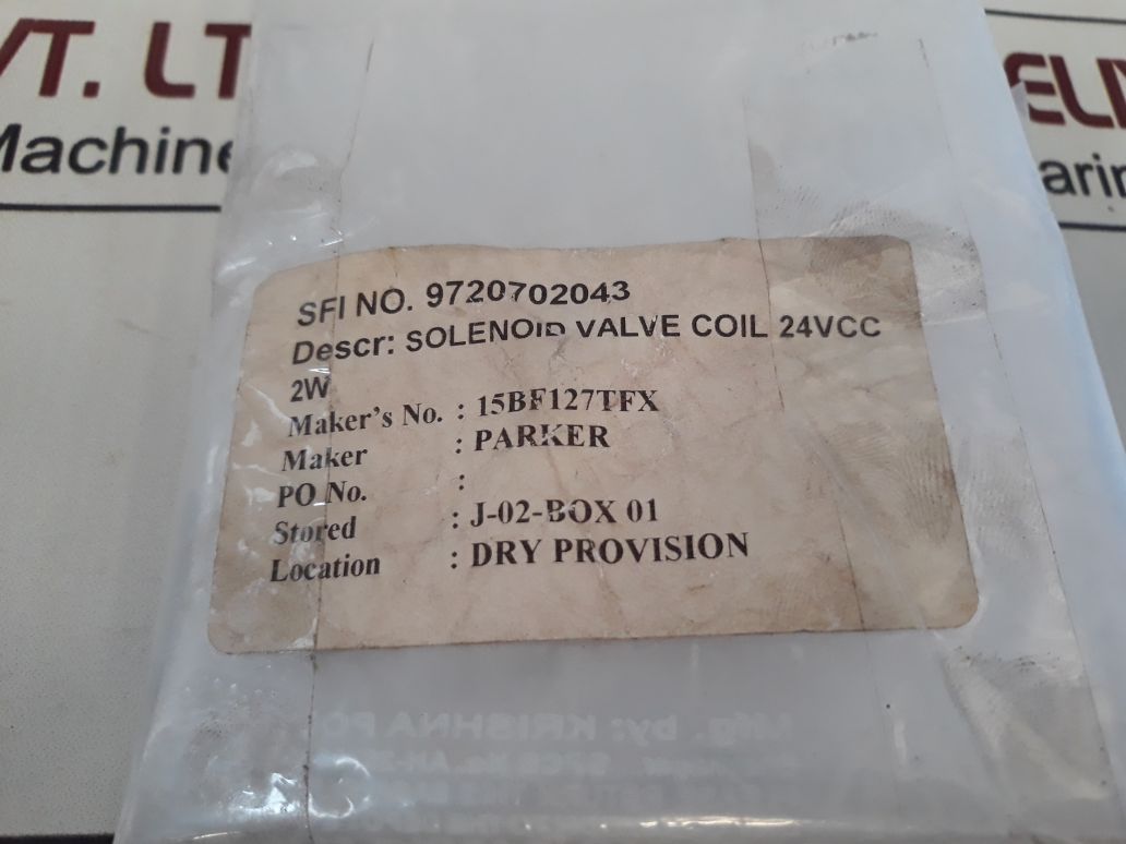 Parker 15Bf127Tfx Solenoid Valve With Coil