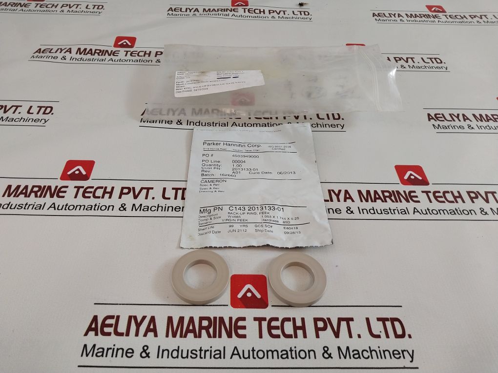 Lot Of 12X Parker C143 2013133-01 Hydraulic Gate Valve Back-up Ring