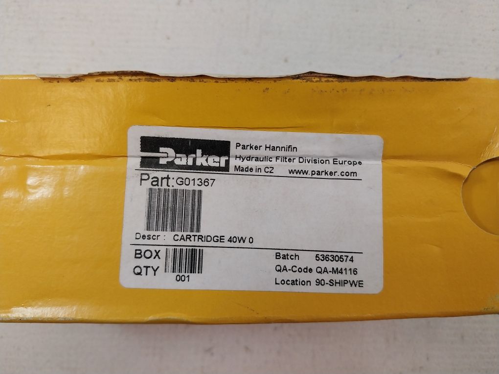 Parker Hannifin G01367 Filter Replacement