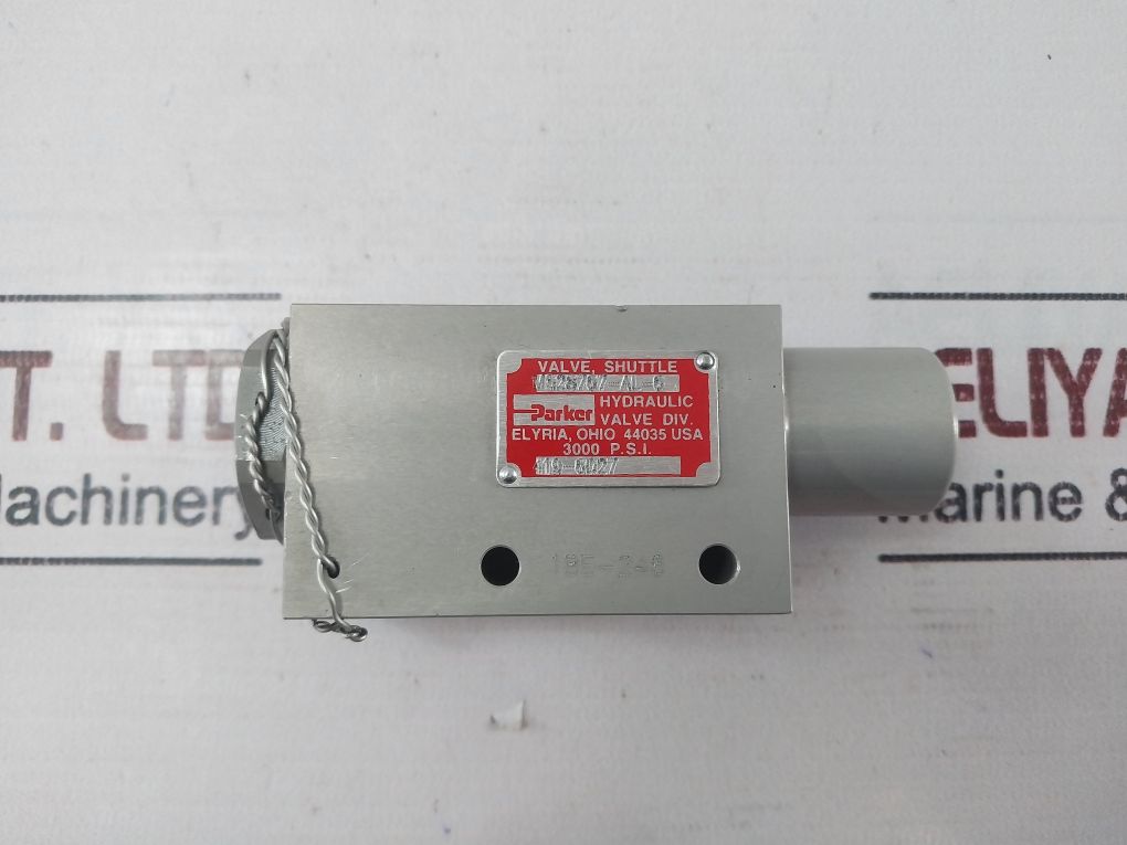 Parker Ms28767-al-6 Hydraulic Shuttle Valve
