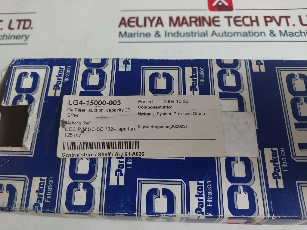 Parker Uc-se 1324 Hydraulic Oil Filter