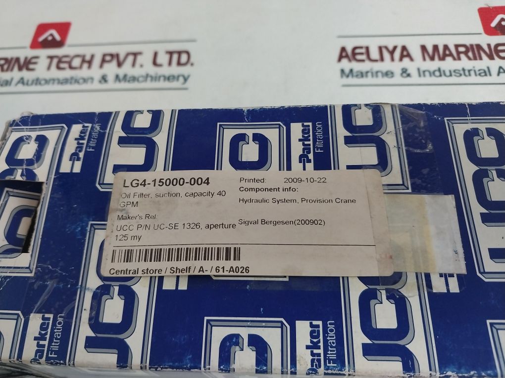 Parker Uc-se 1326 Hydraulic Oil Filter