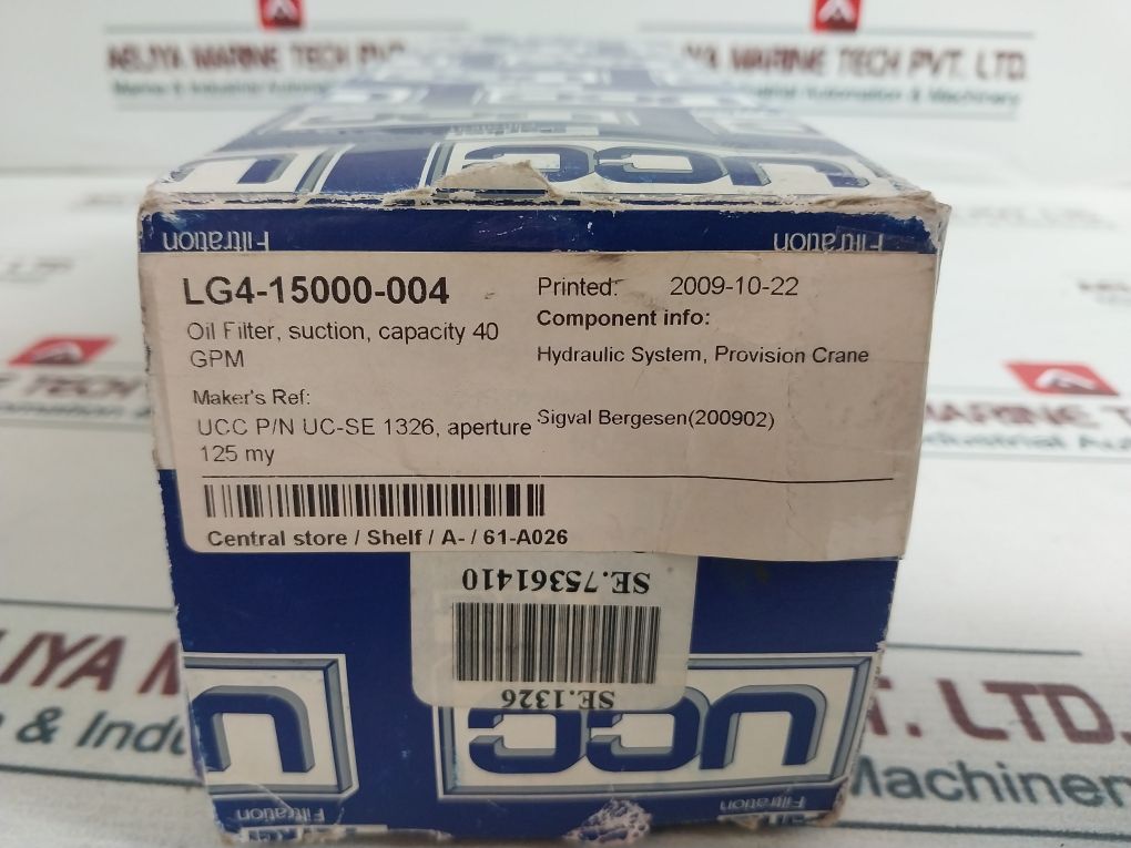 Parker Uc-se 1326 Hydraulic Oil Filter