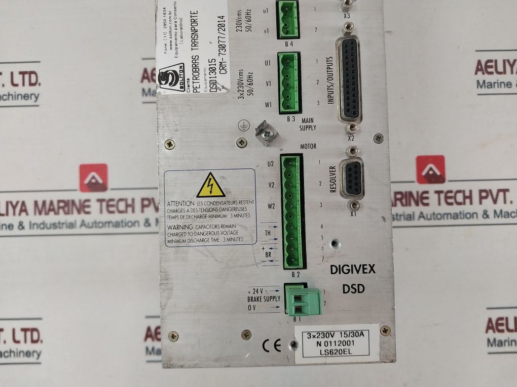 Parvex Digivex Dsd Dsd13015 Servo Drive 50/60Hz