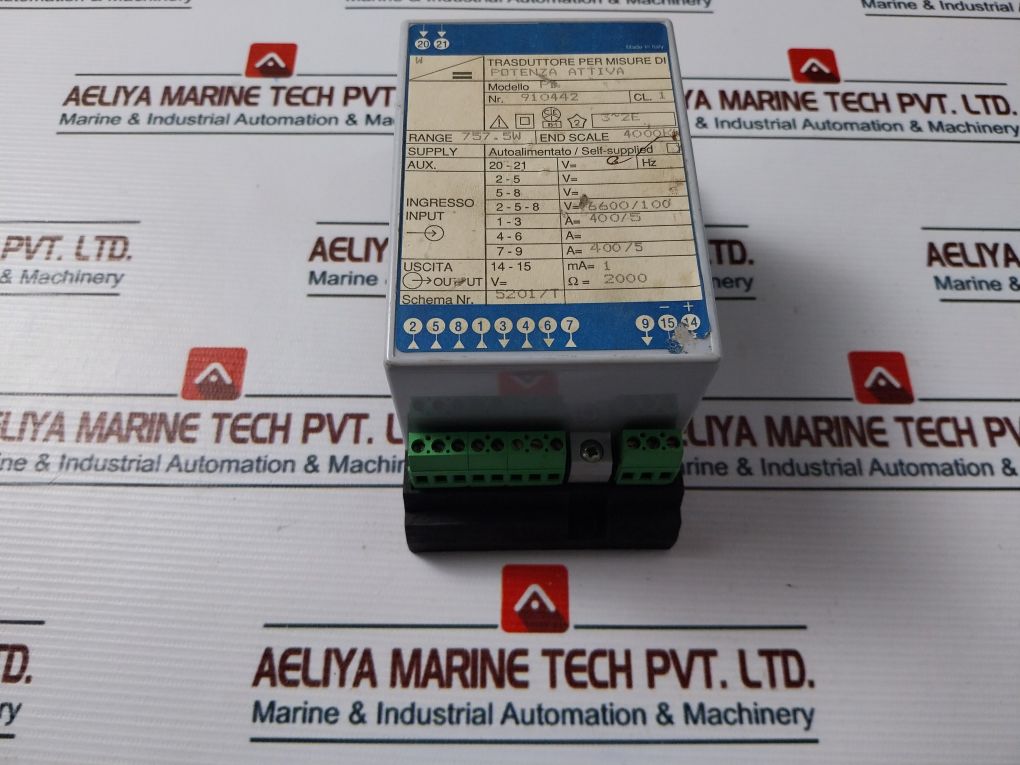 Pd Transducer For Active Power Measurements 757.5W