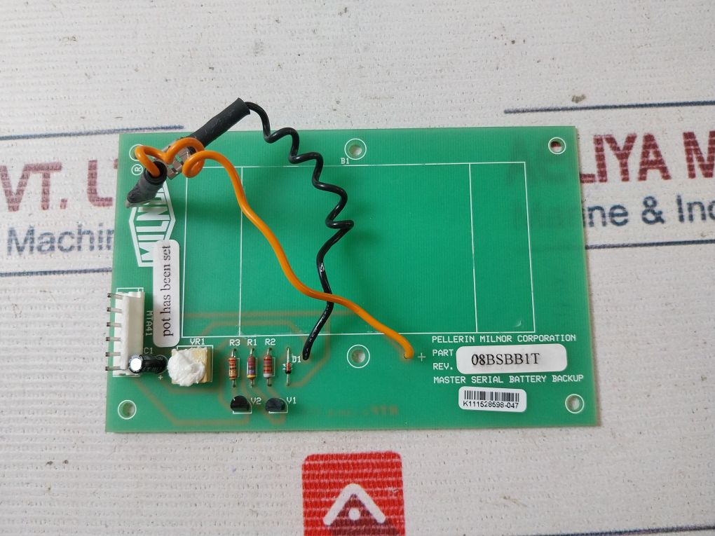 Pellerin Milnor 08Bsbb1T Master Serial Battery Backup Board