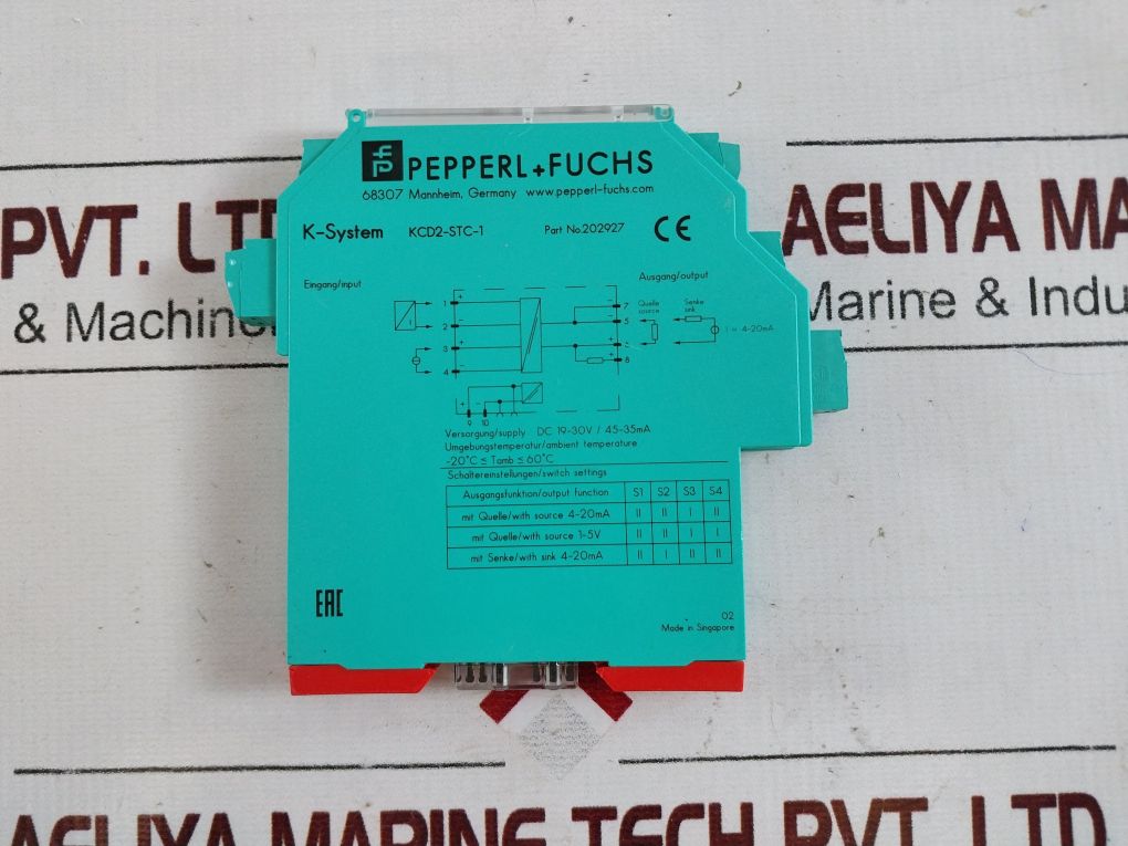 Pepperl+Fuchs Kcd2-stc-1 Safety Barrier 202927