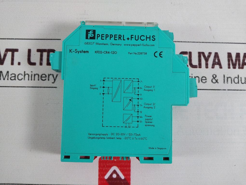 Pepperl+Fuchs Kfd2-cr4-1.2O Transmitter Isolator Power Supply 228758