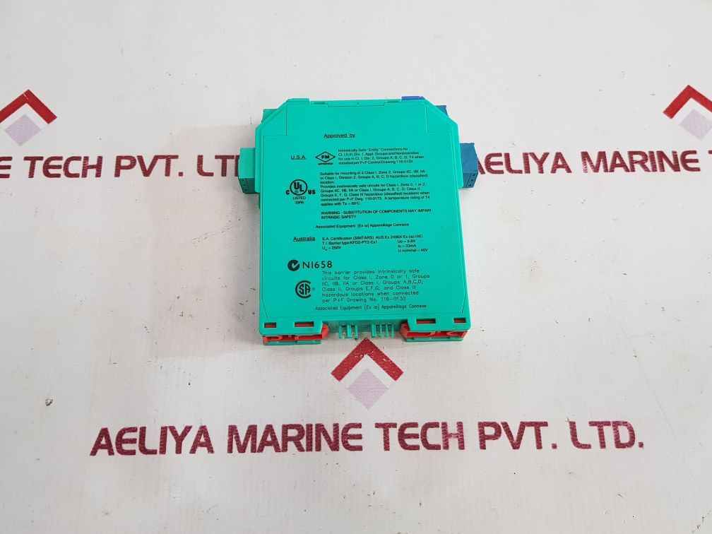 Pepperl+Fuchs K-system Kfd2-pt2-ex1-5 Potentiometer Amplifier 72023 60°C