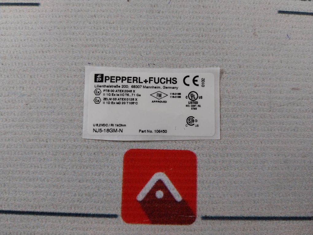 Pepperl+Fuchs Nj5-18Gm-n Proximity Switch 106450