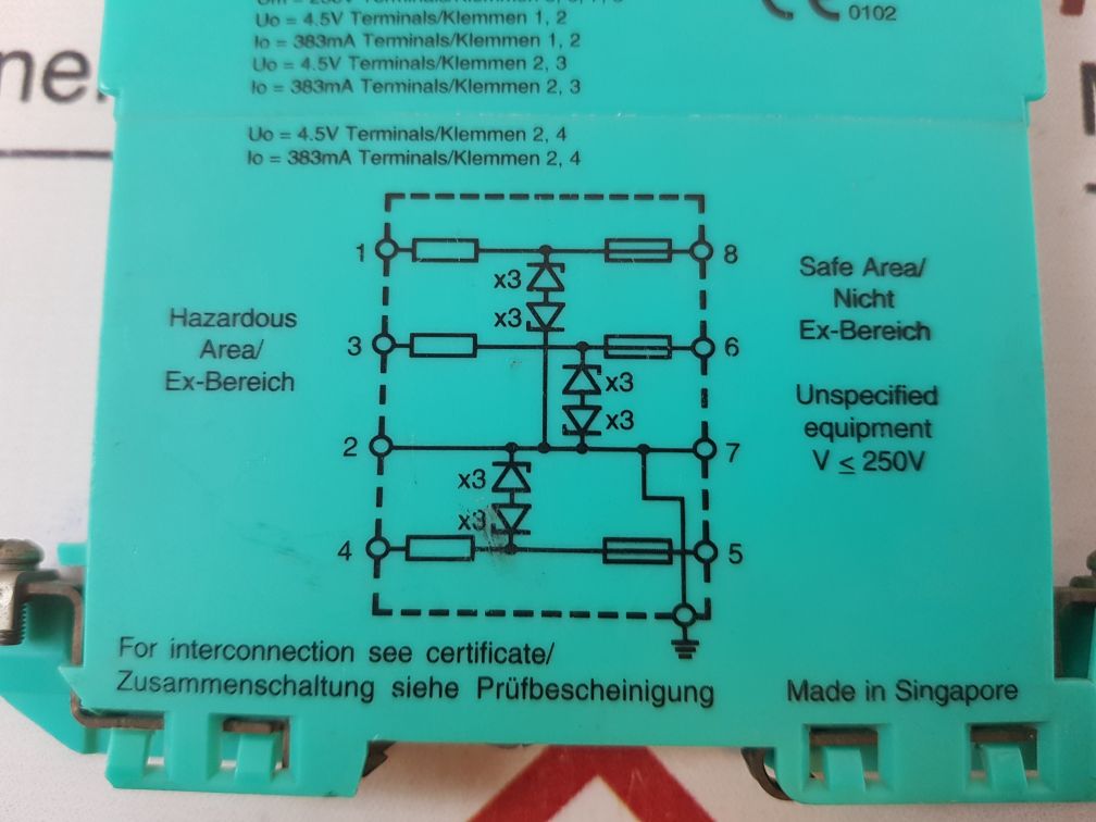Pepperl+Fuchs Z954 Safe Snap Barrier 71863