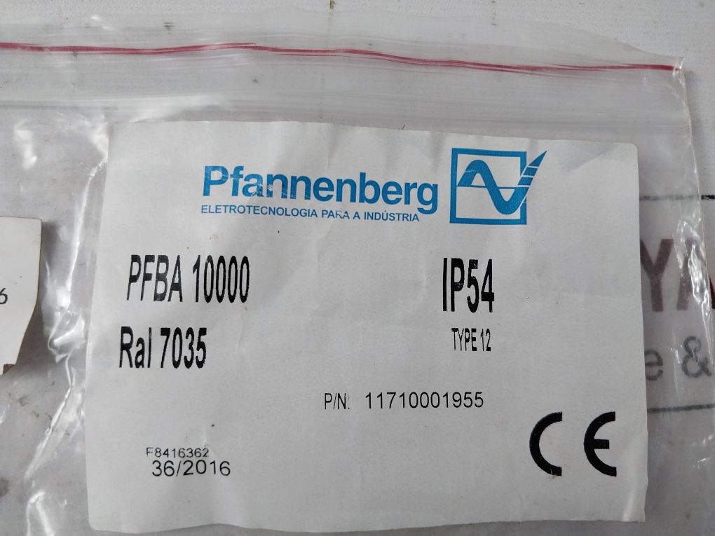 Pfannenberg Pfa1000 Exhaust Filter Pfba 10000