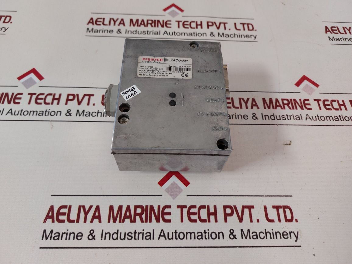 Pfeiffer Vacuum Tc600 Pump Controller Pm C01 720