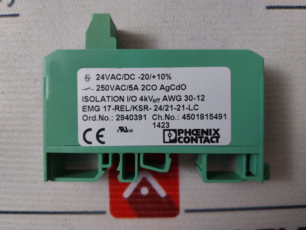 Phoenix Contact Emg 17-rel/Ksr- 24/21-21-lc Relay Module