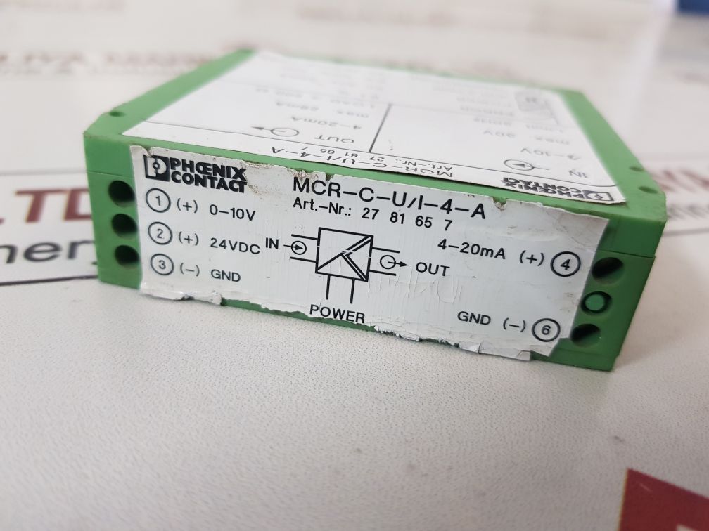 Phoenix Contact Mcr-c-u/I-4-a Isolated Signal Converter 2781657