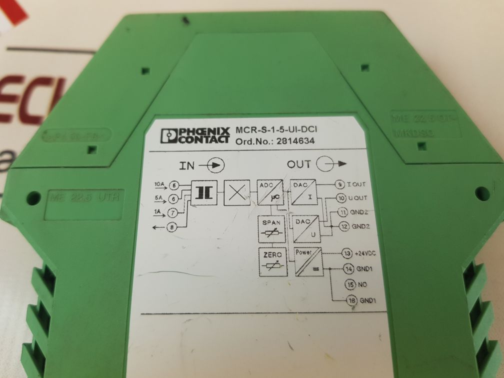 Phoenix Contact Mcr-s-1-5-ui-dci Current Transducer 2814634