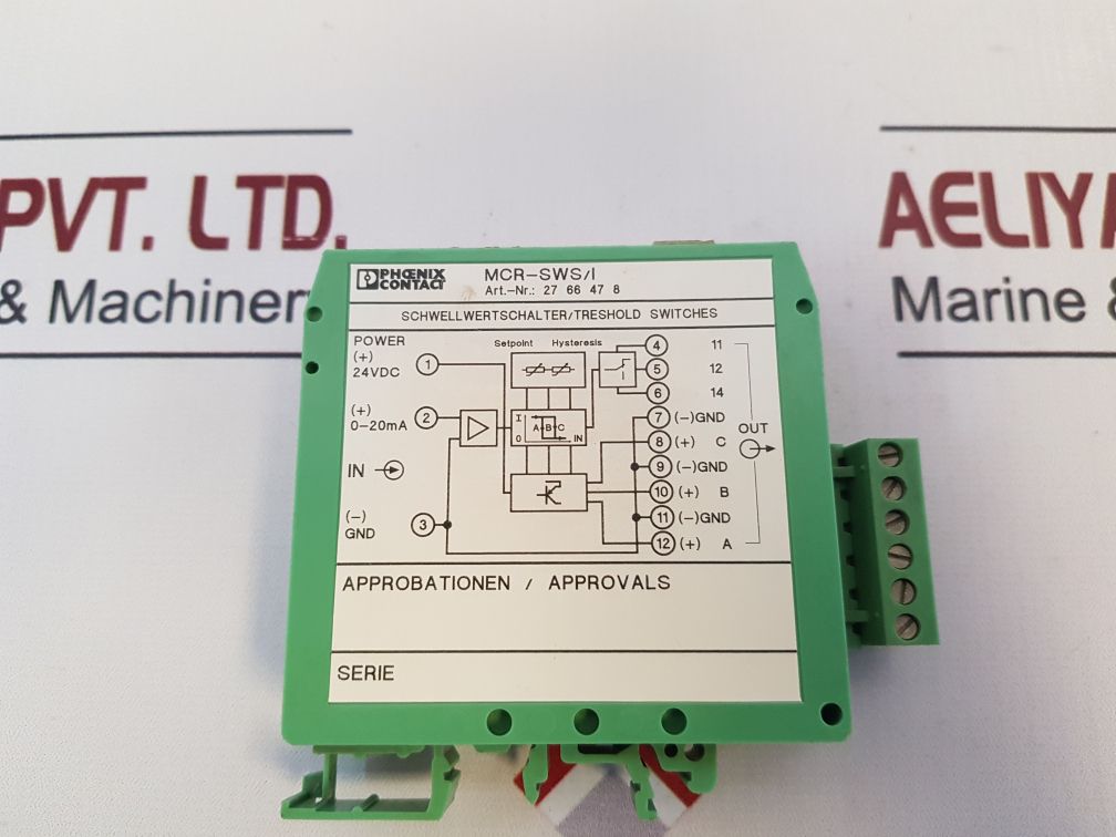 Phoenix Contact Mcr-sws/I Treshold Switches 27 66 47 8