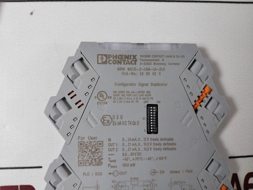 Phoenix Contact Mini Mcr-2-uni-ui-2Ui Configurable Signal Duplicator