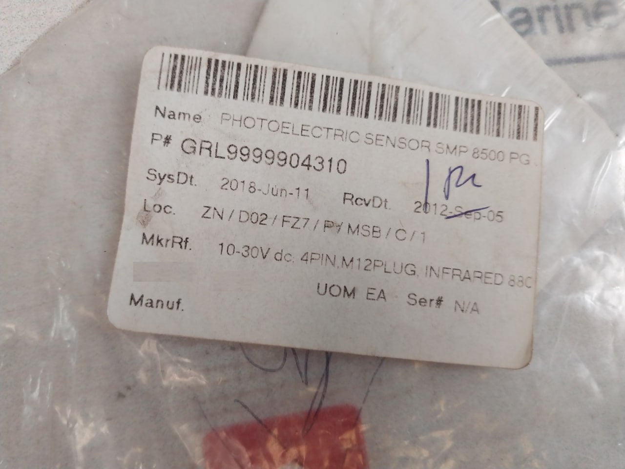Telco Smp 8500 Photoelectric Sensor
