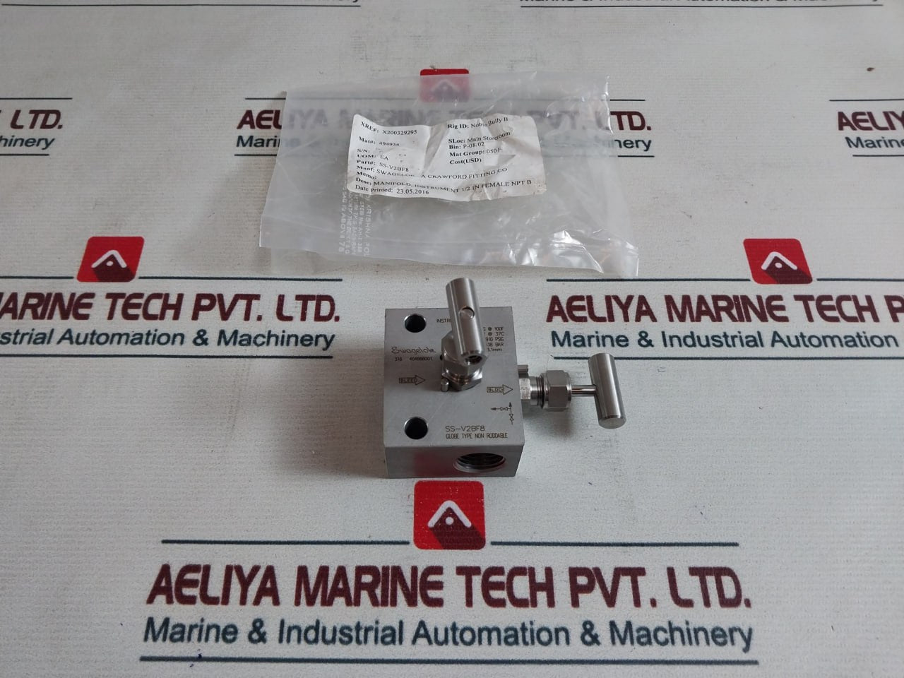 Swagelok Ss-v2Bf8 Valve Instrument Manifold