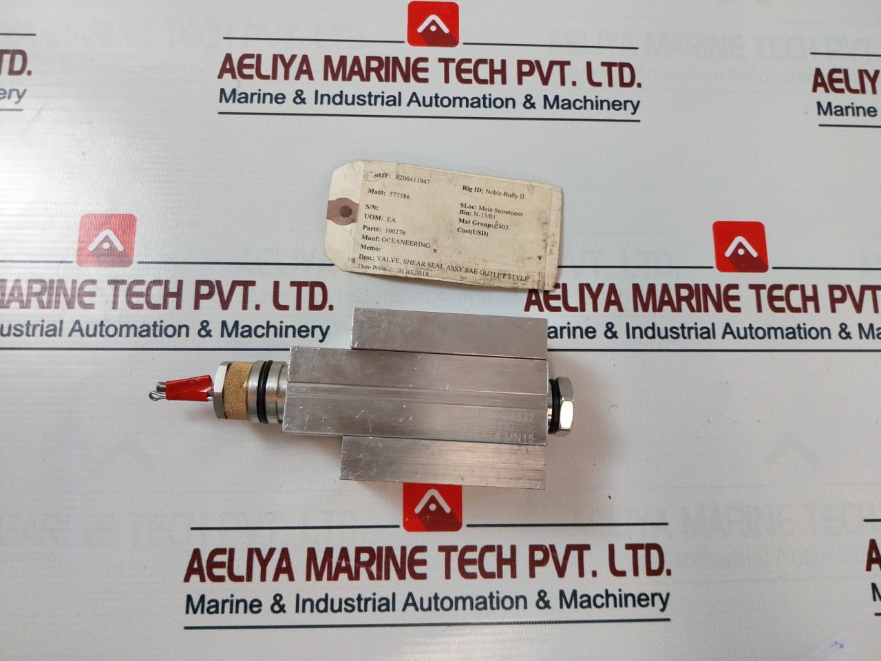 Oceaneering 100276 Shear Seal Valve Rev.F