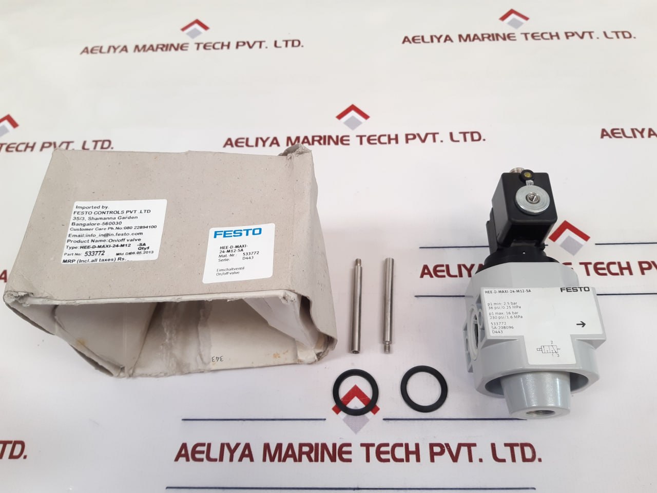Festo Hee-d-maxi-24-m12-sa OnOff Valve