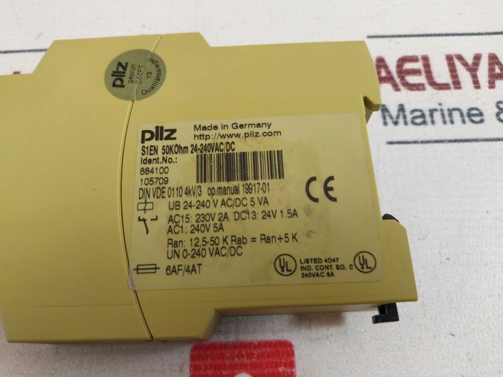 Pilz S1En Safety Relay