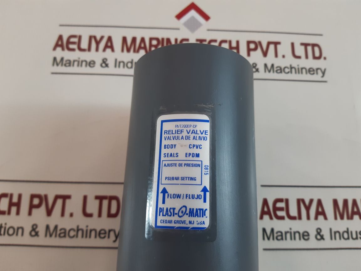 Plast-o-matic Rvt200Ep-cp Relief Valve Series“Rvt” 5 - 40 Psi