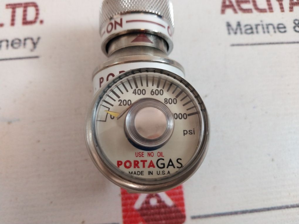 Porta Gas 1-800-548-2268 Pressure Regulator 0-1000 Psi